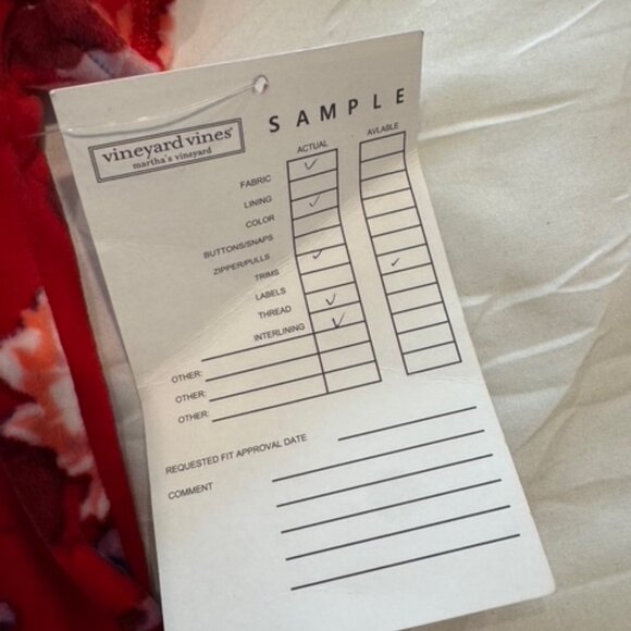 Girls Vineyard Vines Velvet Pattern Dress NEW WITH TAGS - Picture 5 of 6